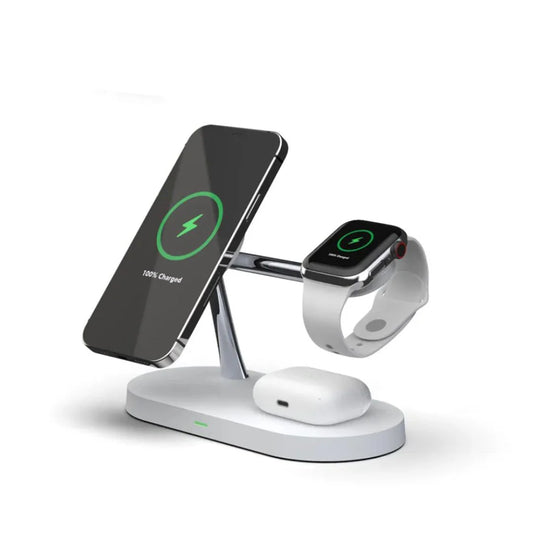 3-In-1 Wireless Charging Station for Smartphone Smartwatch and Earbuds with Night Light