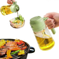 2-in-1 Oil Bottle with Sprayer and Pourer – 470 ml Glass